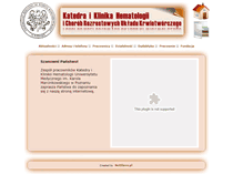 Tablet Screenshot of hematologia.ump.edu.pl