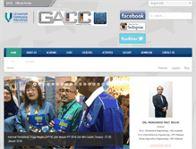 Tablet Screenshot of gacc.ump.edu.my