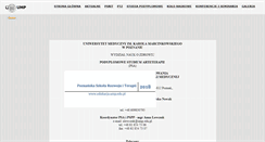Desktop Screenshot of edukacja.ump.edu.pl