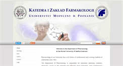 Desktop Screenshot of farmakologia.ump.edu.pl