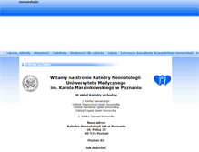 Tablet Screenshot of neonatologia.ump.edu.pl